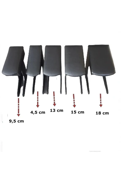 Araba Oto Kolçak Ayaklı Delmeden Pratik Tamamı Mdf Iki Ön Koltuk Arası Ölçüsü 15 Cm Olan Araçlar - Resim 3