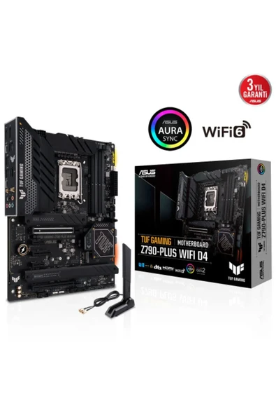ASUS Tuf Gamıng Z790-plus Wıfı D4, 4xddr4, 4x M.2, Hdmı, Dp, Type-c, Wi-fi 6, Bluetooth 5.2, 12-13.n