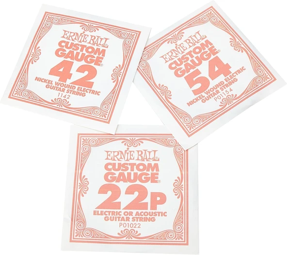 Ernie Ball P02627 Beefy Slinky Nickel Wound Electric Guitar Strings - 11-54 Gauge - 3