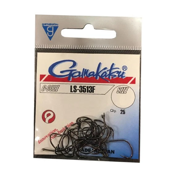 Gamakatsu LS 3513F NO:6 Siyah Olta İğnesi 25Adet