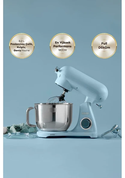 Karaca Karaca Powercast Chef Döküm 1800 W 6.2 lt Blue Mutfak Şefi - 2