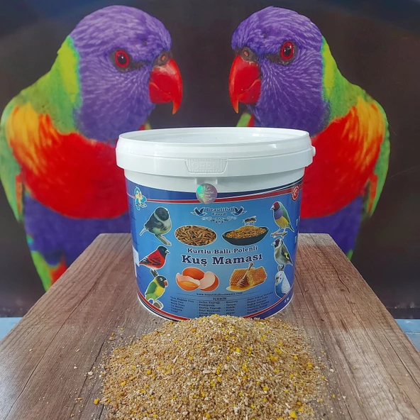 Beautiful Food Kurtlu Ballı Polenli Kuş Maması Kuş Yemi 5 Kg - 3