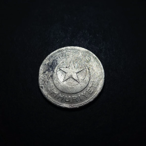 Escoines Koleksiyon 3996368168ec9065fe 10Kuruş 1936 (RR) Temiz/ÇT eski madeni para - Resim 3