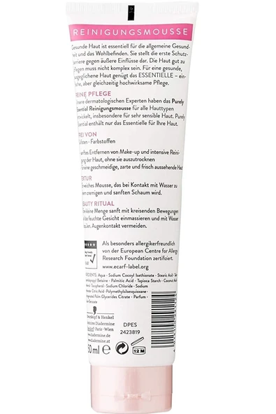 Diadermine Purely Essential Makyaj Temizleme Köpüğü 150 Ml - 3