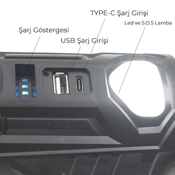 House Pratik  Solar Şarjlı El Feneri HP76 - 3