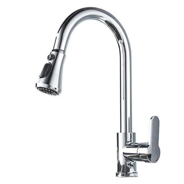 FLEKO SPİRALLİ EVİYE BATARYASI (KROM)