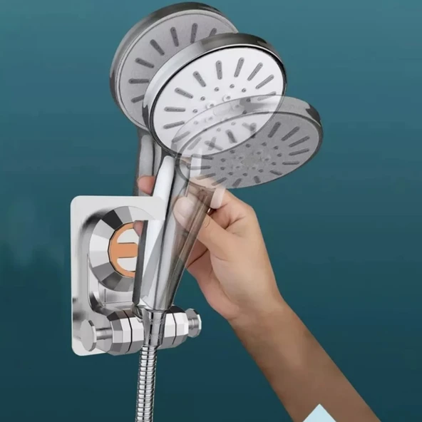 Duş Mafsalı Yapışkanlı Krom Renkli Lüx Yeni Model