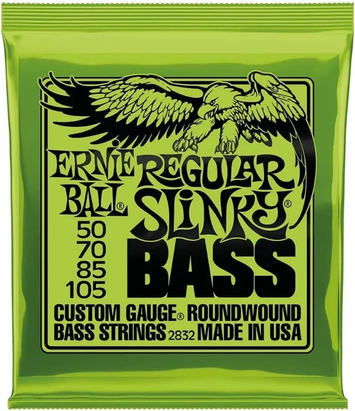 Ernie Ball P02832 Normal Slinky Nickel Wound Elektro Gitar Telleri, Ölçü 50-105