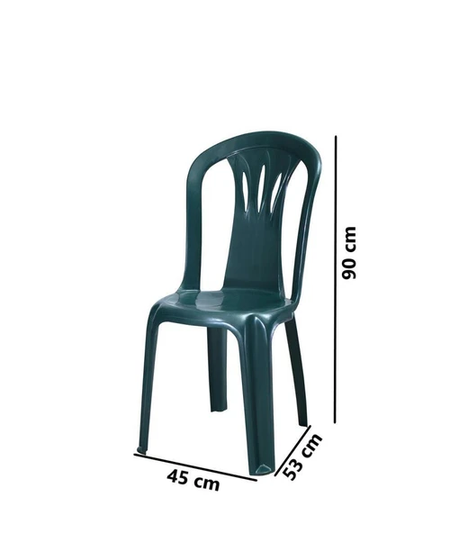 Omnipazar MT-GF181 Maggio Plastik Bahçe Balkon Sandalye 4'lü Set - 6