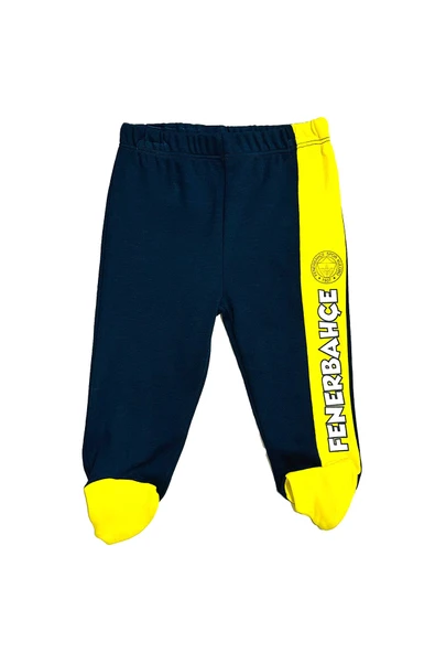 Fenerbahçe Orijinal Lisanslı Patikli Lacivert Bebek Eşofman Alt - 5