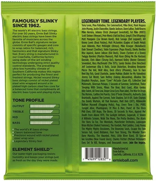 Ernie Ball P02832 Normal Slinky Nickel Wound Elektro Gitar Telleri, Ölçü 50-105 - 2