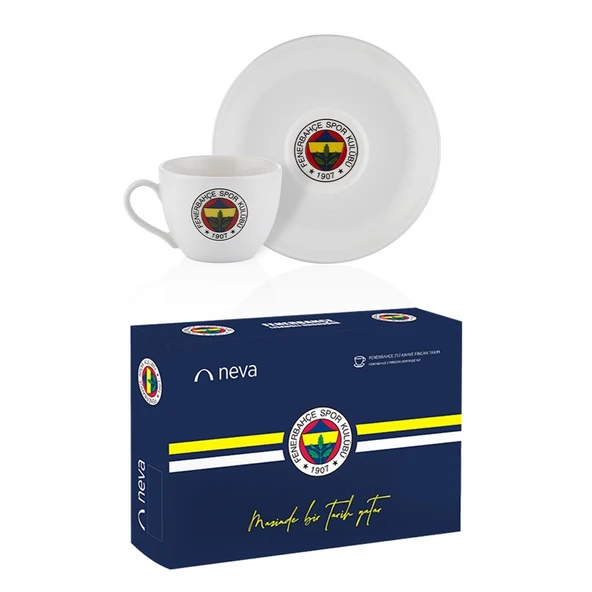 Fenerbahçe Orijinal Lisanslı 2'li Çay Fincanı Takımı Kişiye Özel Ahşap Kutulu - 6