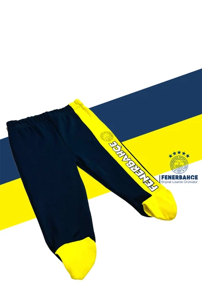 Fenerbahçe Orijinal Lisanslı Patikli Lacivert Bebek Eşofman Alt - 3