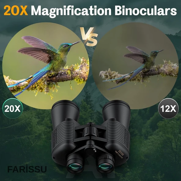 KL65 20x50 HD Dürbün | Geniş Görüş Açısı, Yüksek Büyütme Kapasitesi - 6