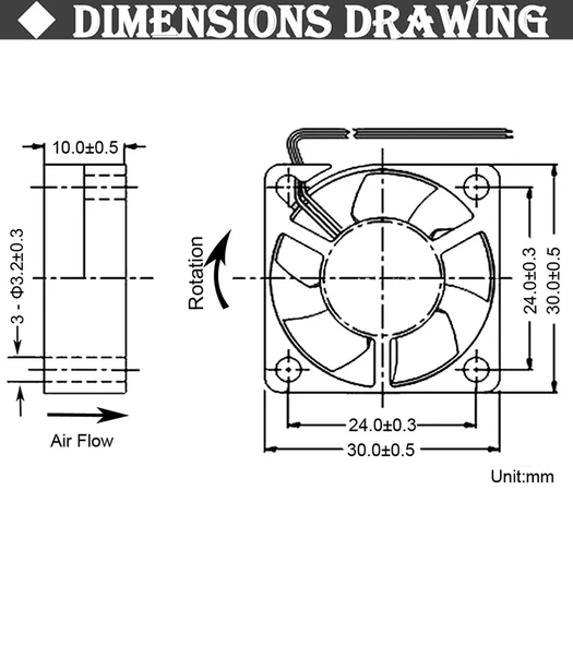 30x30 Kare Fan 12V - 7