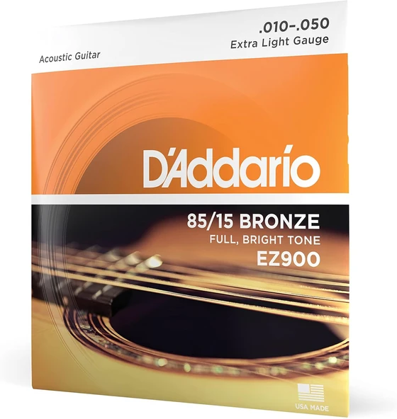 D'Addario EZ900 85/15 Bronze Akustik Gitar Teli (10-50)