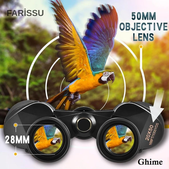 KL65 20x50 HD Dürbün | Geniş Görüş Açısı, Yüksek Büyütme Kapasitesi - 3