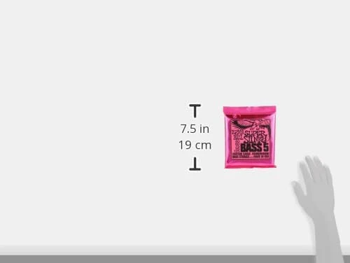 Ernie Ball P02824 Super Slinky 5 telli Elektrik Bas Gitar Telleri, Kalınlık 40-125 - 3