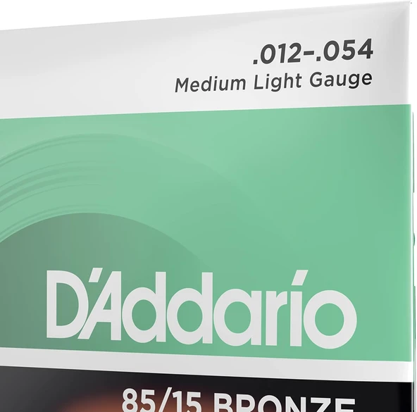 D'Addario EZ920 012 Akustik Gitar Teli 85-15 MED LITE - 4