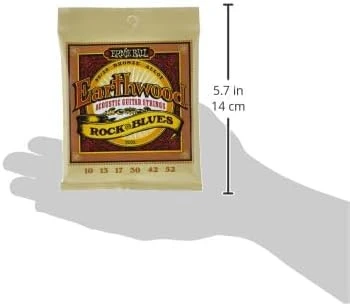 Ernie Ball P02008 Rock and Blues Plain G Earthwood 80/20 Bronz Akustik Gitar Telleri 10-52 Kalınlık - 3