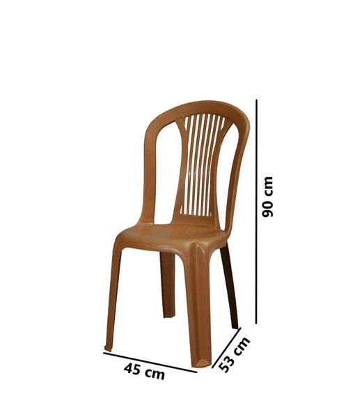 Omnipazar MT-GF187 Agosto Plastik Bahçe Balkon Sandalye 4'lü Set - 4