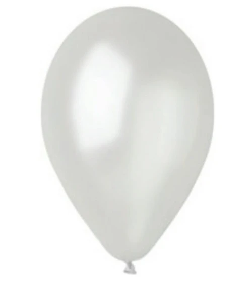 Gemar Metalik Balon 100Lü 28cm Beyaz