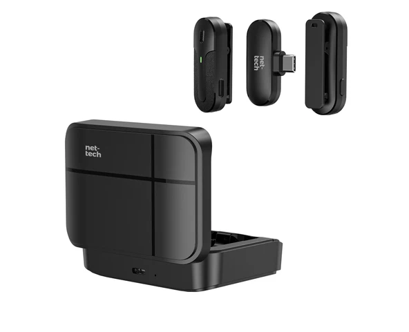 Nettech NT-0T08 Type-C Duo Wireless Mini Kablosuz Yaka Mikrofonu - 4