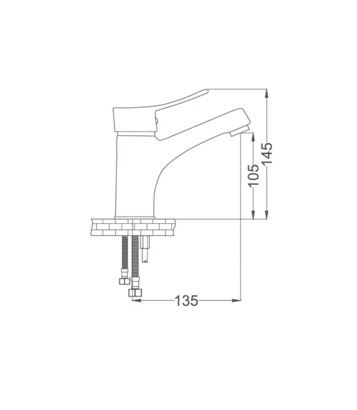 POLİSU ROYAL MİX LAVABO BATARYASI-UZUN 40LIK - Resim 2