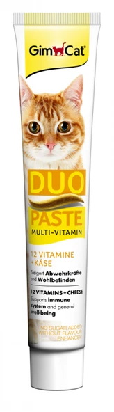 GimCat Multi-Vitamin Duo Paste Peynir + 12 Vitaminli 50gr