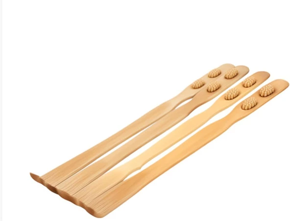 Masaj Tekerli Doğal Ahşap Sırt Kaşıyıcı 47x4 cm – Ergonomik El Yapımı Kaşıma Aleti - 7