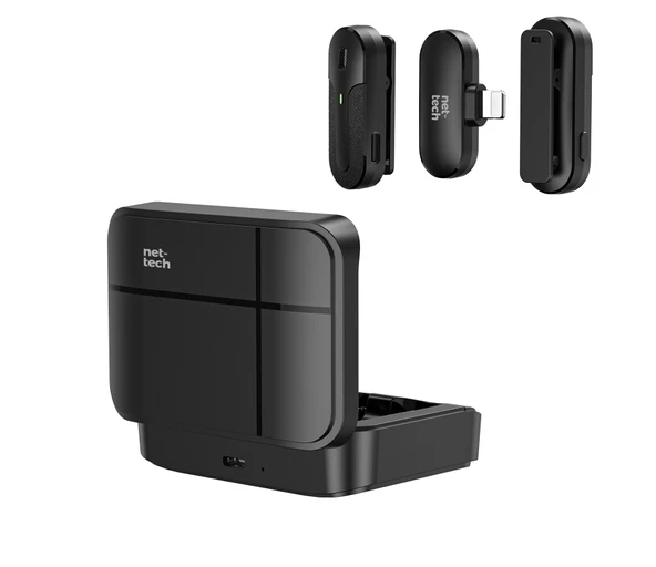 Nettech NT-0T09 Lightning Duo Wireless Mini Kablosuz Yaka Mikrofonu - 2