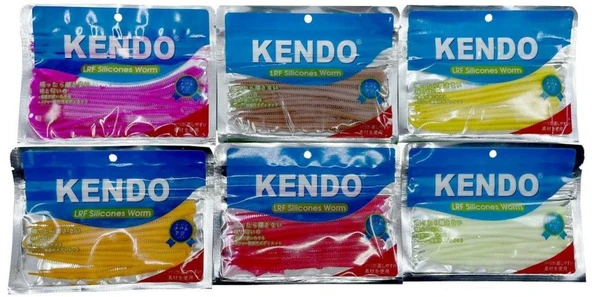 Kendo 10 cm Lrf Silikon Worm (Slim Gövde-Kokulu) 15 adet