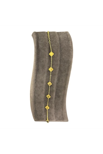 T-BLK-19 GOLD RENK KÜÇÜK YONCA BİLEKLİK