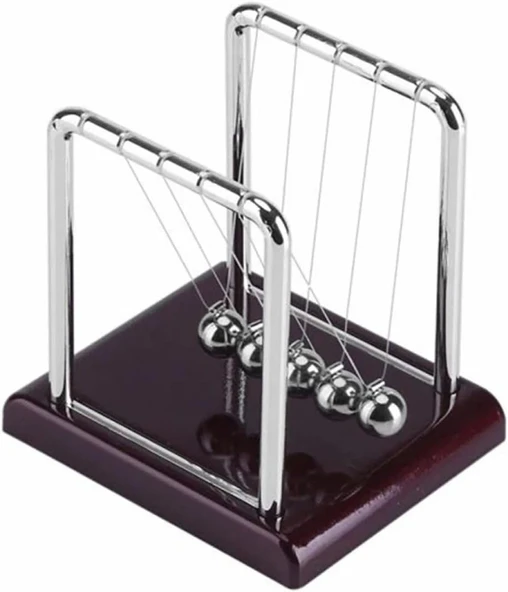 Newton Denge Topu Metal Masaüstü Stres Azaltıcı Dekoratif Bilimsel Ofis Oyuncağı