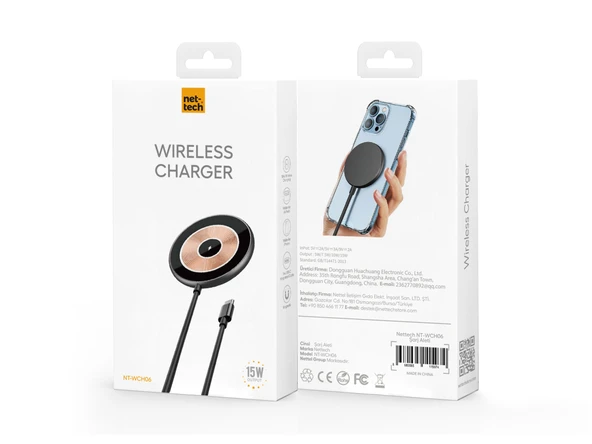 Nettech NT-WCH06 PD Magsafe 15W Kablosuz Wireless Şarj - 7