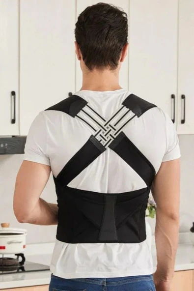 Özel Üretim Omurga Sırt Kas Güçlendirici Sırt Boyun Omuz Doğru Duruş Rahat Dik Duruş Korsesi ürün görseli 1