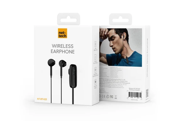 Nettech NT-BTH23 Boyun Asmalı Mıknatıslı Bluetooth Kulaklık - 5