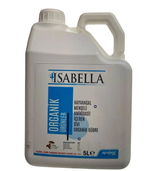 AGROBEST Isabella 5lt Hayvansal Menşeli Aminoasit Yaprak Gübresi