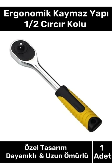 Özel Üretim Ayarlanabilir Dayanıklı Paslanmaya Karşı Koruma Ergonomik Kaymaz Yapı 1/2 Cırcır Kolu