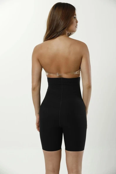 Yeni Seri İz Göstermeyen Lazer Kesim Kaymaz Toparlayıcı Şekillendirici Yüksek Bel Paçalı Kadın Korse - Resim 2