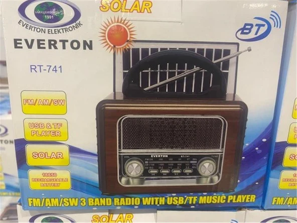 Rt 741 güneş enerjili nostaljik radyo