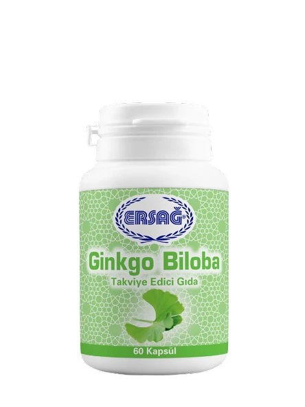 Ersağ Ginkgo Biloba Takviye Edici Gıda 60 Kapsül Ersağ Ginkgo ürün görseli
