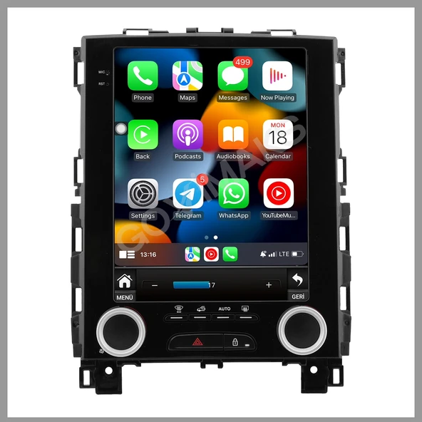 RENAULT MEGANE 4 UYUMLUTESLA 2016-2023 6 GB RAM 128 GB HAFIZA ANDROID MULTIMEDIA TEYP ürün görseli 1