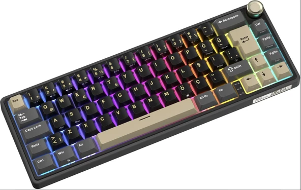 Royal Kludge R65 Phantom RGB Türkçe Kablolu Gaming Klavye