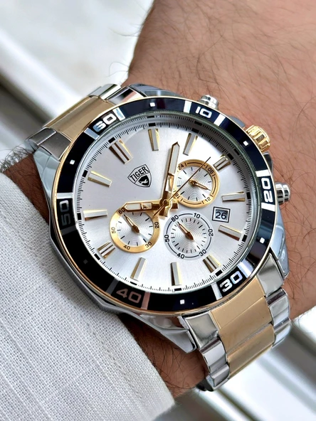 TI-617D TIGER ÇELİK ERKEK SAATİ ürün görseli