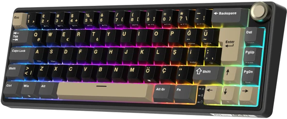 Royal Kludge R65 Phantom RGB Türkçe Kablolu Gaming Klavye - 2