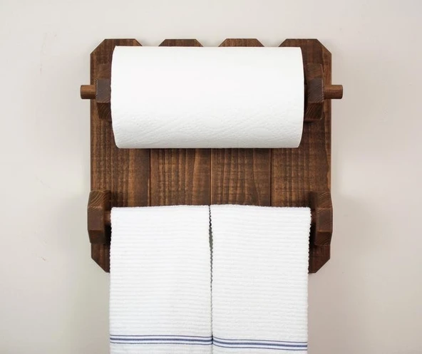 KUZELA Ahşap Çit Duvar Havluluk - 3