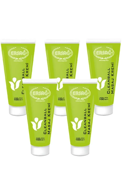 ERSAĞ CLEAN BALL MASAJ KREMİ 100 ML X 5 ADET