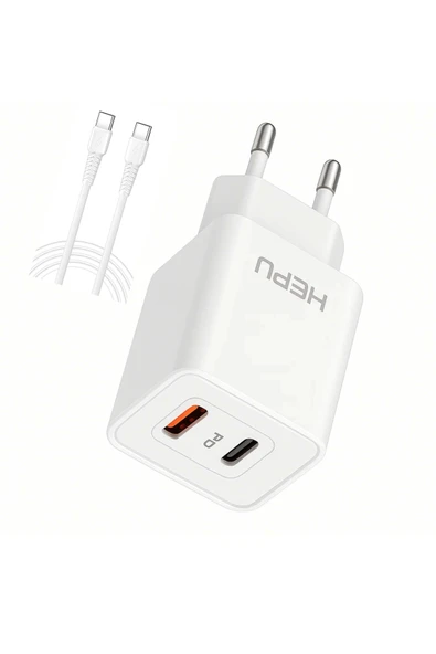 Hepu HP-C39 Yeni Nesil GAN 35W  Type-C USB-C PD + USB QC Hızlı Şarj Adaptörü - 3