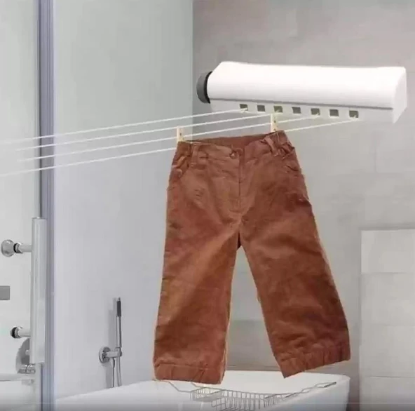 Zhltools Pratik Portatif Yeni Nesil Çek-As Kolay Askılık 4 İpli Çamaşır Askılığı - 4